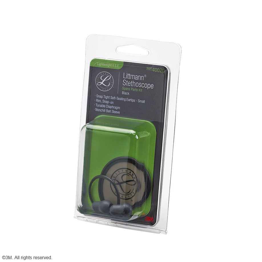 3M Littmann Ersatzteil-Set schwarz, für Lightweight II S.E. Stethoskop