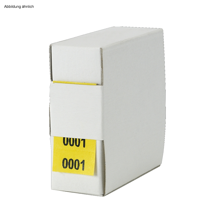 Archiv-Nummern, doppelt 16001 - 17000, gelb