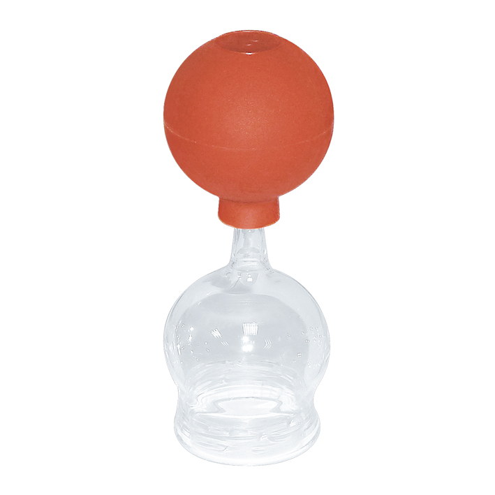 Schröpfkopf mit Olive und Ball, 4,4 cm Ø, mundgeblasen, CE