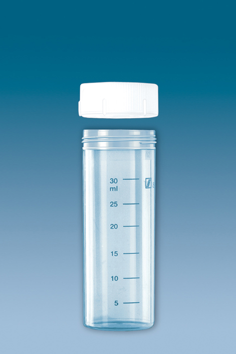 PP-Röhrchen 40 ml, 84 x 30 mm, mit beiliegendem Verschluss (50 Stck.)