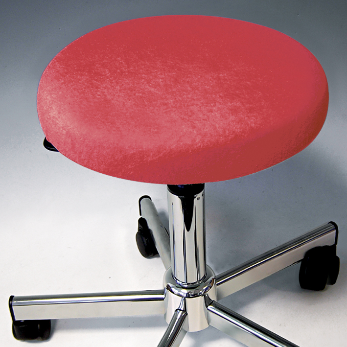 Hockerbezug Frottee bordeaux für Hocker 40 bis 45 cm Ø
