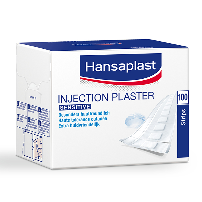 Hansaplast Sensitive Injektionspflaster weiß, 1,9 x 4 cm (100 Stck.)