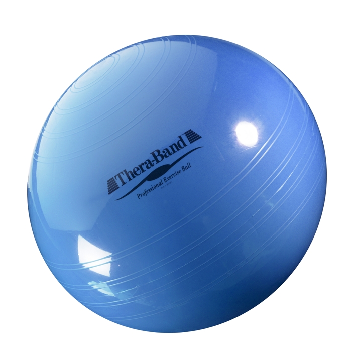 TheraBand Gymnastik-Ball Ø 75 cm, blau, für Körpergröße: 176 - 185 cm