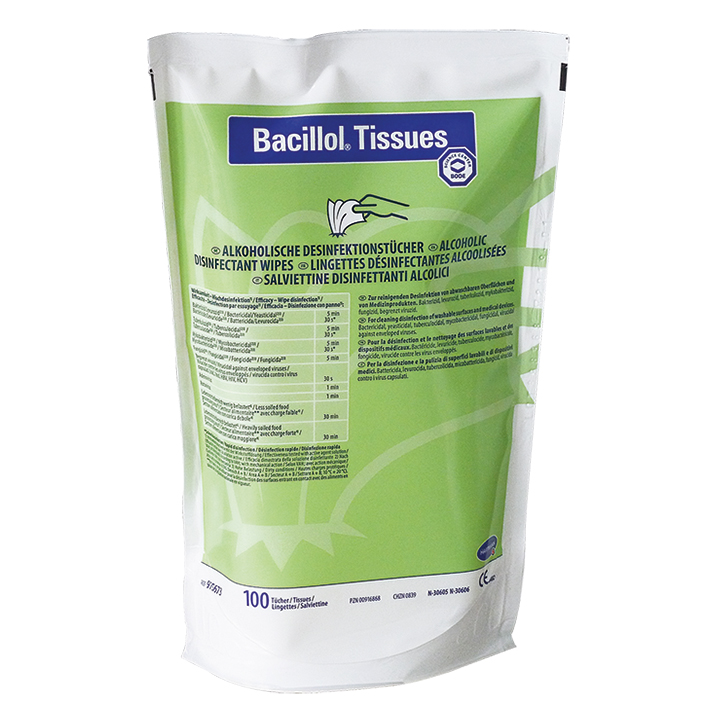 Bacillol Tissues Desinfektionstücher Nachfüllbeutel (100 T.)