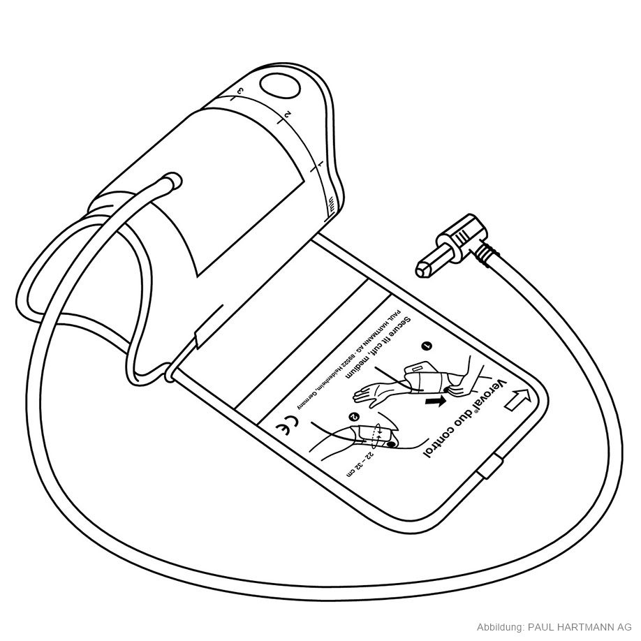 Secure fit-Manschette Medium 22-32 cm für Veroval duo control Oberarm- Blutdruckmessgerät