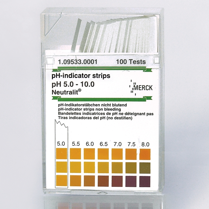 pH-Indikatorstäbchen nicht blutend pH 5-10 Neutralit (1x100 T.)