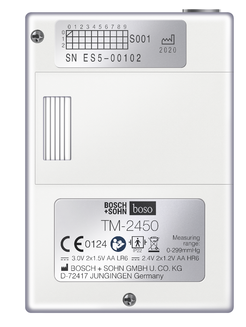 boso TM-2450, 24 Std.-Blutdruckmessgerät Zweitgerät, komplettes Zubehör (ohne Software und ohne USB-Verbindungskabel)
