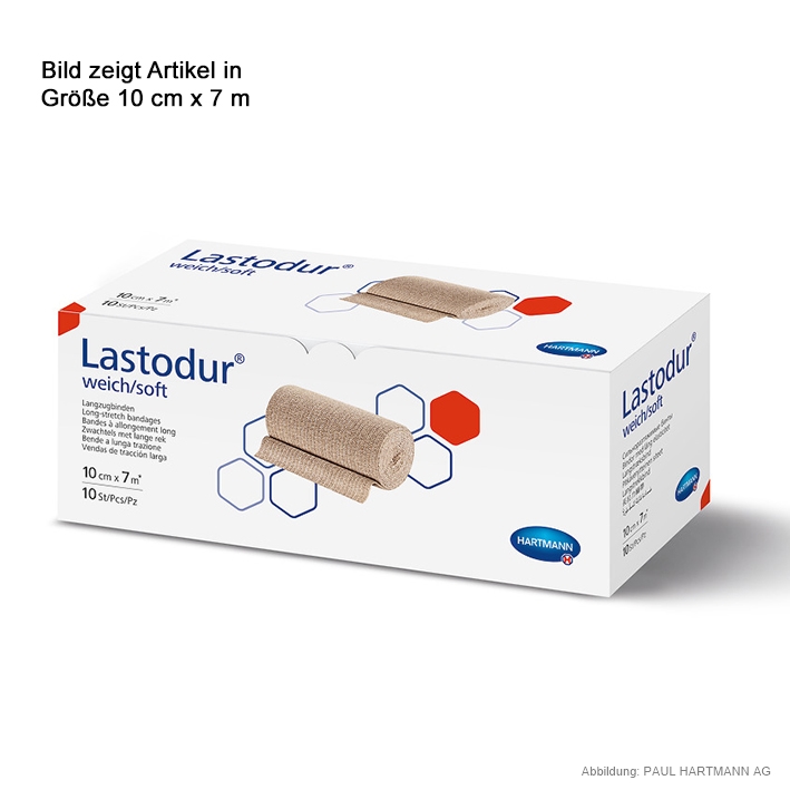 Lastodur weich/soft Langzugbinden 7 m x 10 cm (10 Stck.)