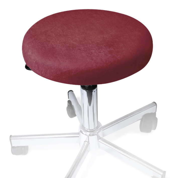 Hockerbezug Frottee brombeer für Hocker 40 bis 45 cm Ø