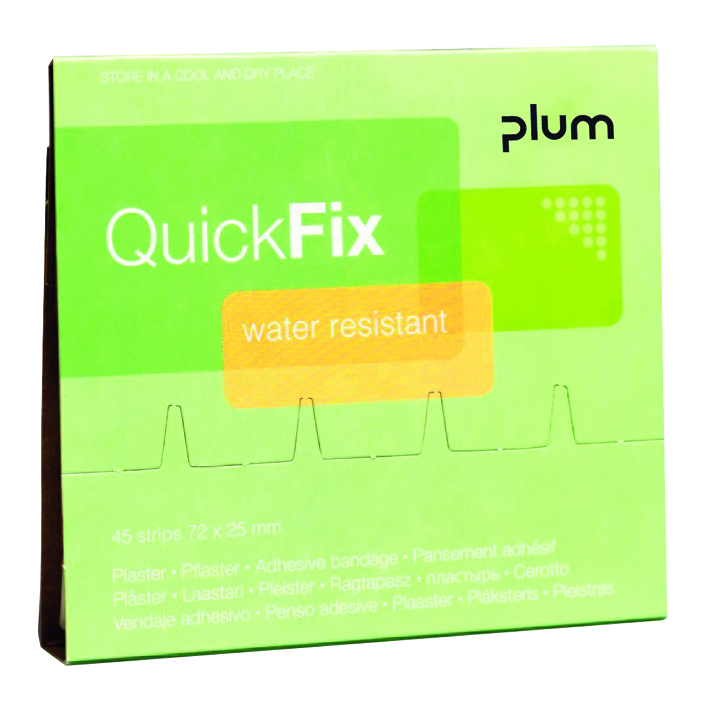 QuickFix Water resistant Refill wasserfeste Pflaster (45 Strips)
