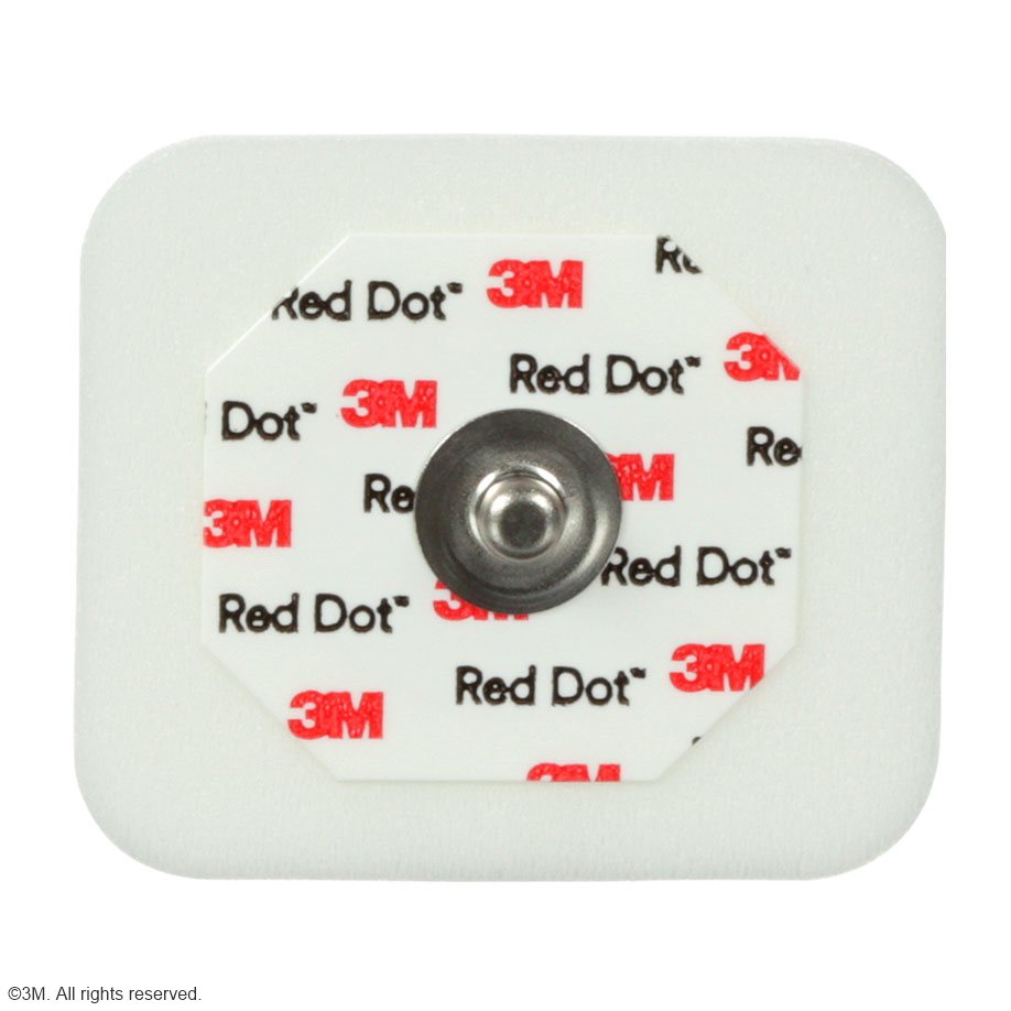 3M Red Dot EKG-Elektroden f. Erw. f.Intensiv 3,5 x 4 cm (50 Stck.)