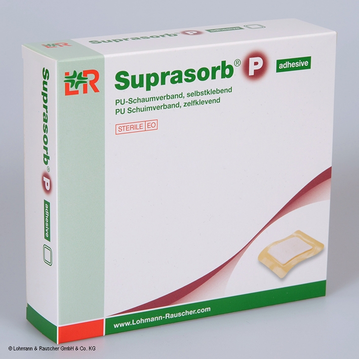 Suprasorb P PU-Schaumverbände, steril, selbstklebend, 15 x 15 cm (5 Stck.)