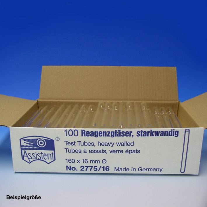 Reagenzgläser starkwandig 100 mm x Ø 14 mm (100 Stck.)