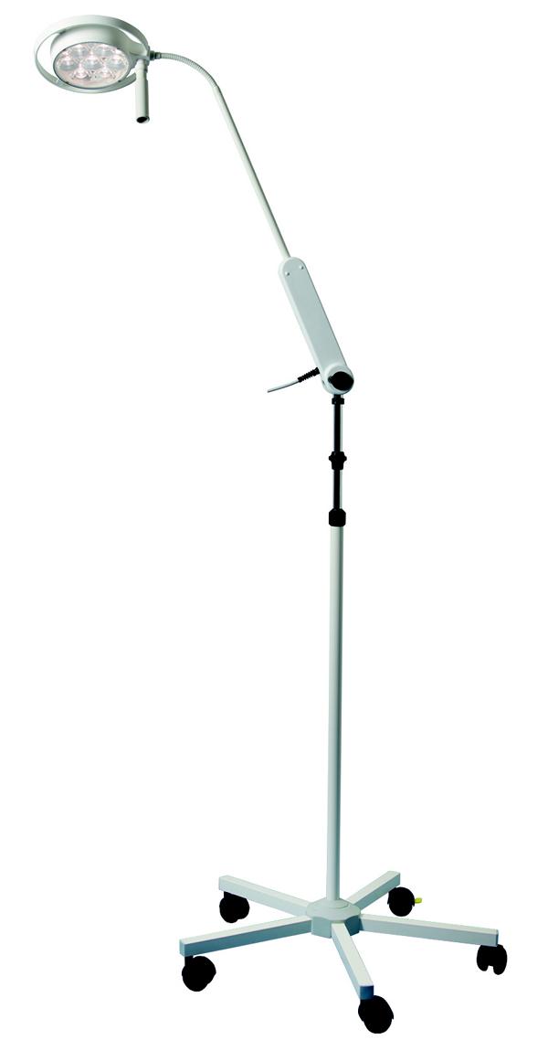 Mach LED 115 Untersuchungsleuchte Stativmodell, auf 5-Fuß-Stativ mit Einhandhöhenverstellung