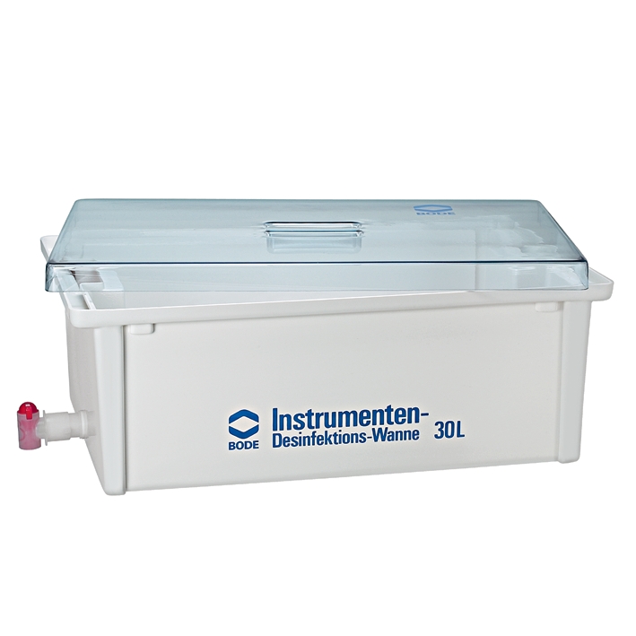 BODE Desinfektionswanne 30 Ltr. kpl. mit Siebeinsatz und Deckel inkl. Ablaufhahn