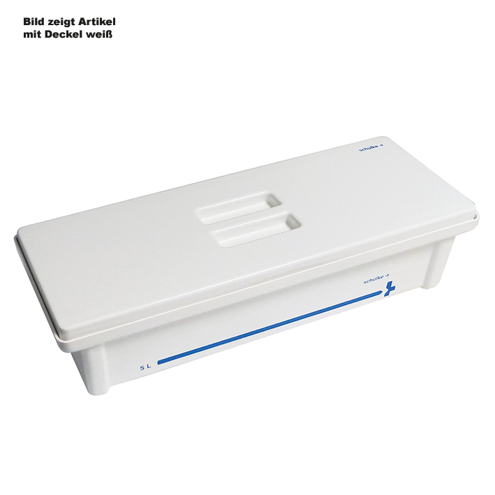 Instrumentenwanne 5 Ltr. kpl. mit Siebeinsatz und Deckel weiß