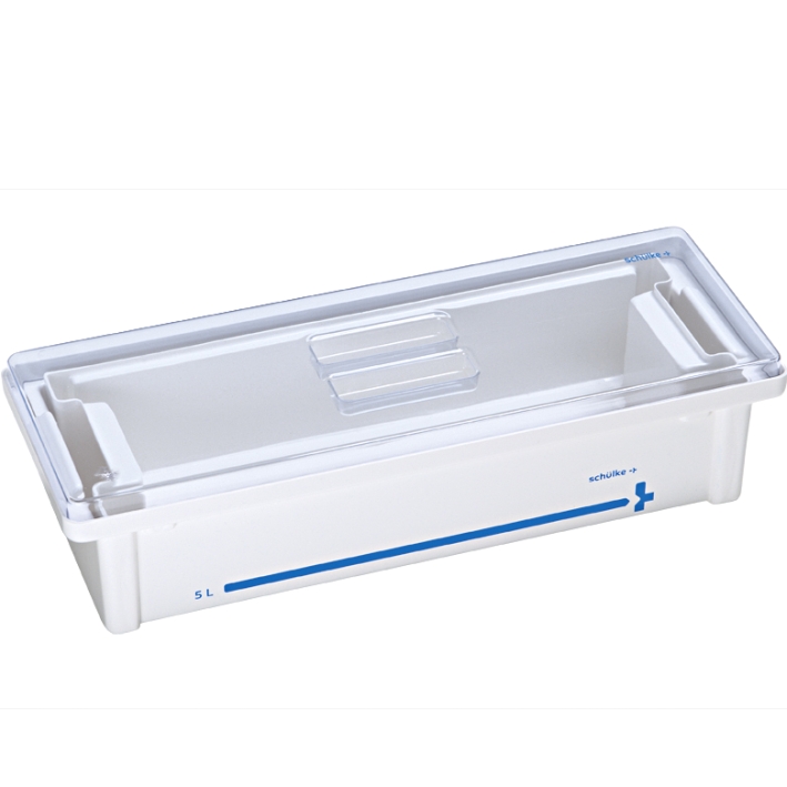 Instrumentenwanne 5 Ltr. kpl. mit Siebeinsatz und Deckel transparent