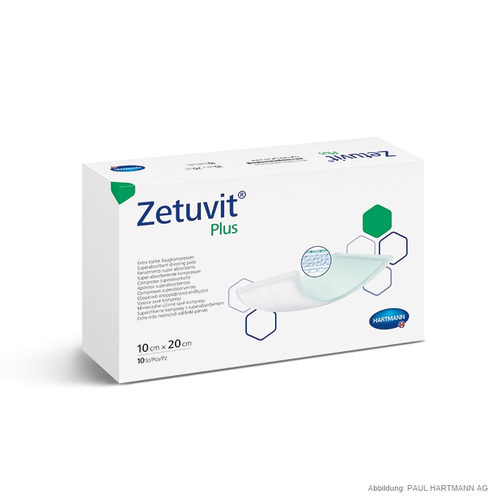 Zetuvit Plus Saugkompressen steril 10 x 20 cm (10 Stck.)