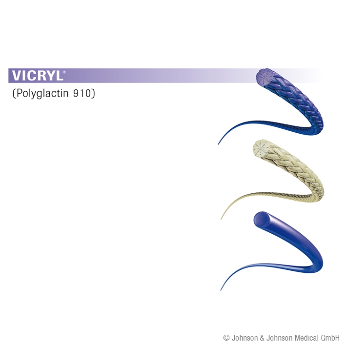 VICRYL 2 x S4 4/0=1,5 violett geflochten, Nahtmaterial Fadenlänge 45 cm (12 Stck.)