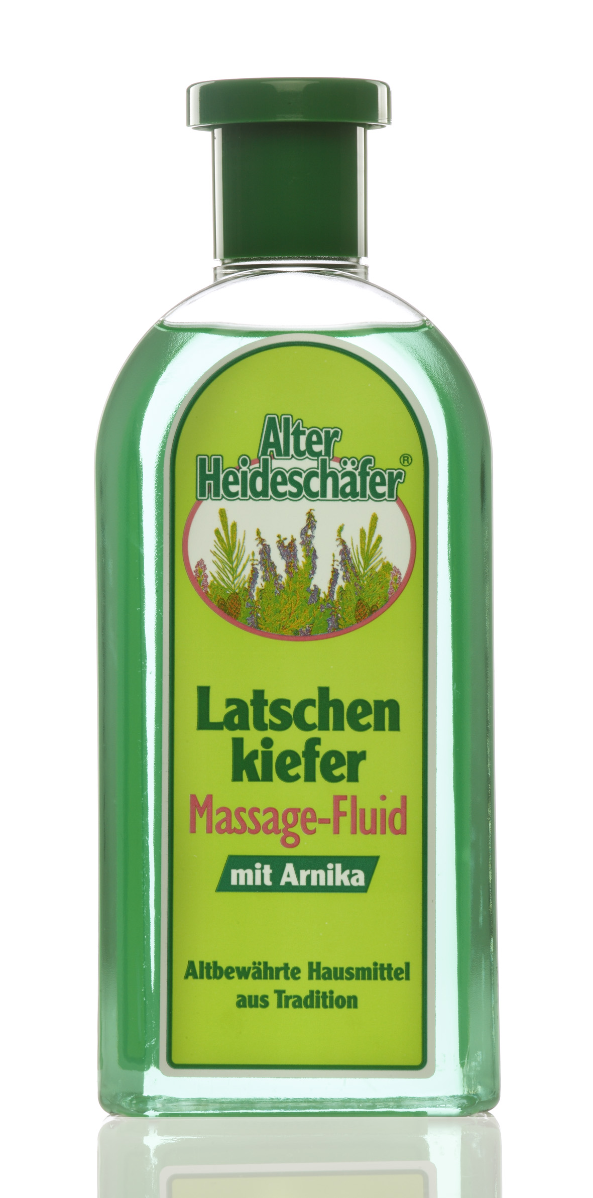Alter Heideschäfer Latschenkiefer- Massage-Fluid mit Arnika 500 ml