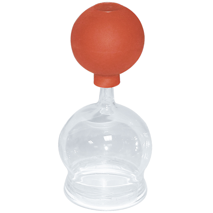 Schröpfkopf mit Olive und Ball, 6,5 cm Ø, mundgeblasen, CE