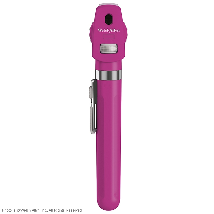 Pocket LED Ophthalmoskop opalviolett, inkl. Handgriff