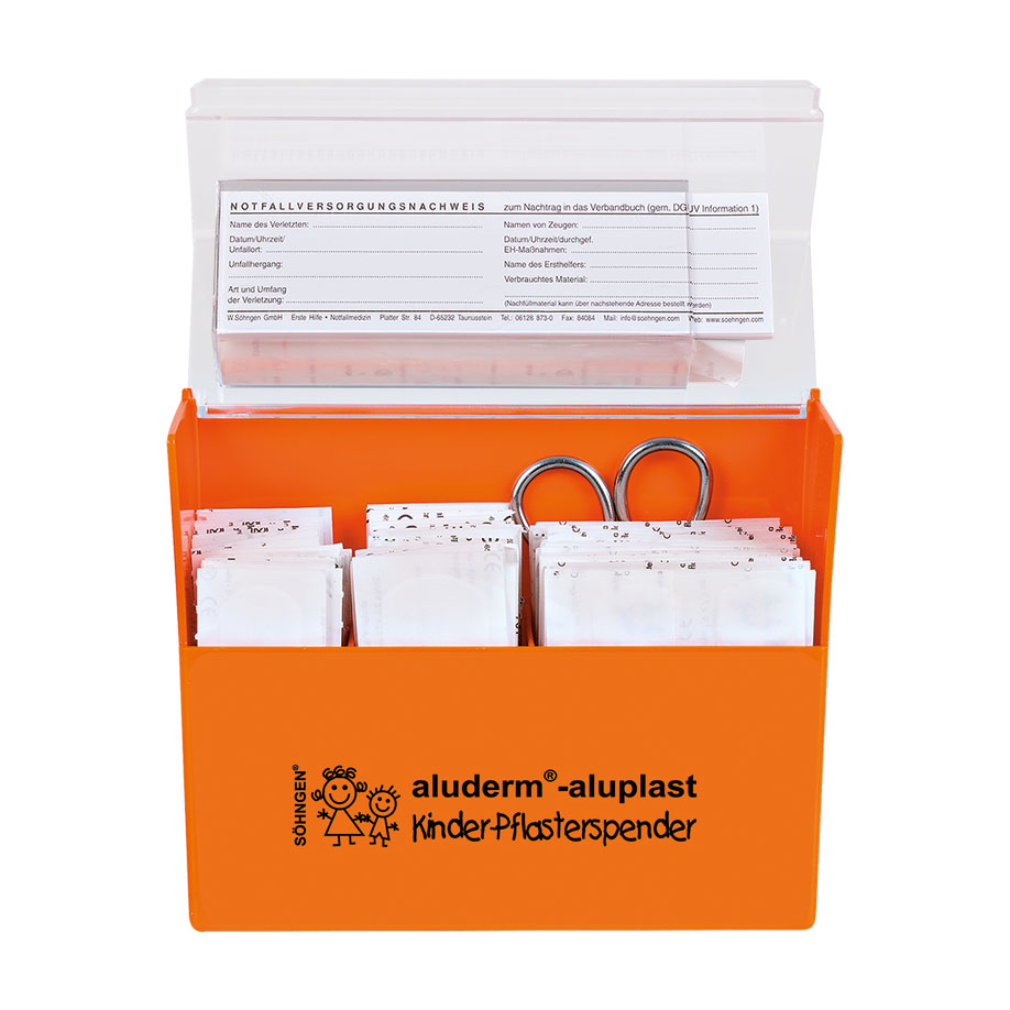 aluderm-aluplast Pflasterspender Kinder, gefüllt