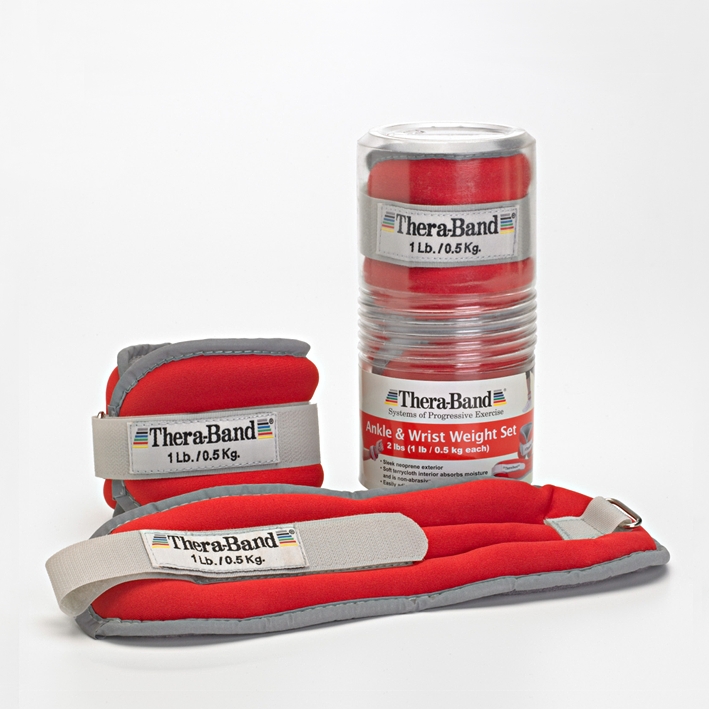 TheraBand Gewichtsmanschetten, 2 x 450 g, rot