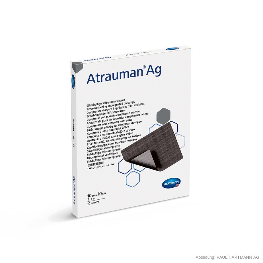 Atrauman Ag Salbenkompressen steril 10 x 10 cm (10 Stck.)