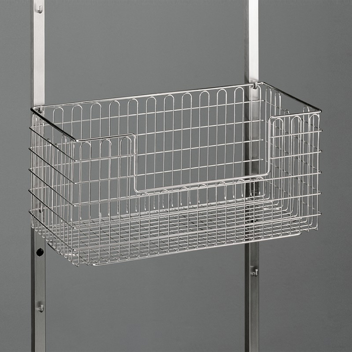 Sterilgutkorb 600 x 300 x 300 mm für 1 StE mit Grifföffnung, Edelstahl epoliert