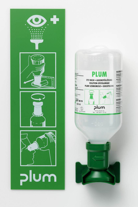 Plum Open Station Single mit 1 Flasche, inkl. Wandhalter und Piktogramm