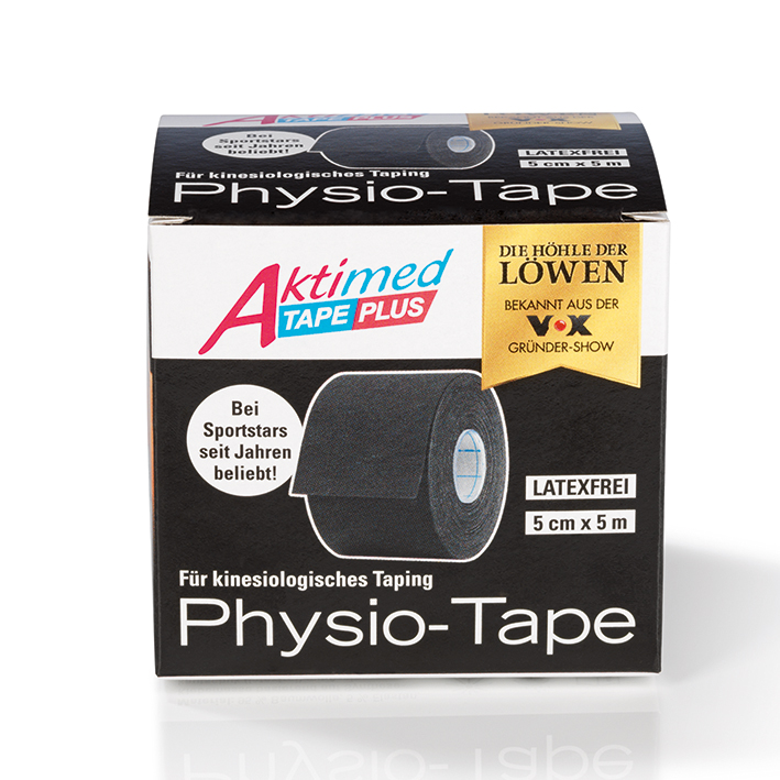 Aktimed TAPE PLUS 5 cm x 5 m, schwarz, Kinesiologie-Tape (1 Rl.)