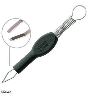 Zecken-Fix Zeckenpinzette aus Edelstahl/Kunststoff, sterilisierbar