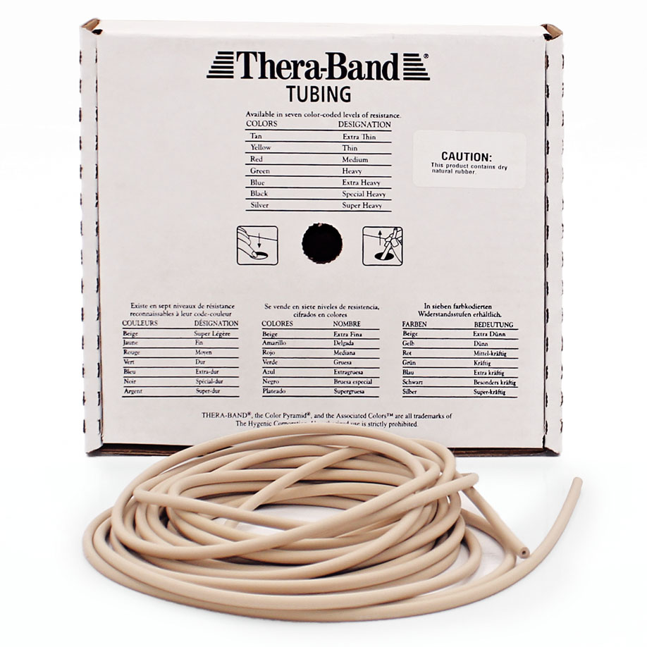 TheraBand Tubing 7,5 m, extra leicht - beige