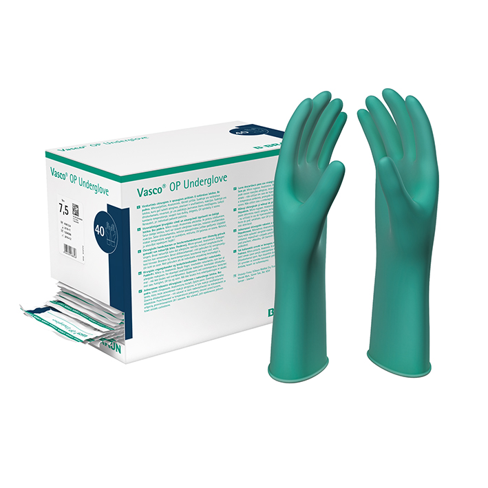 Vasco OP-Undergloves puderfrei, Latex, steril Gr. 7,5 (40 Paar)