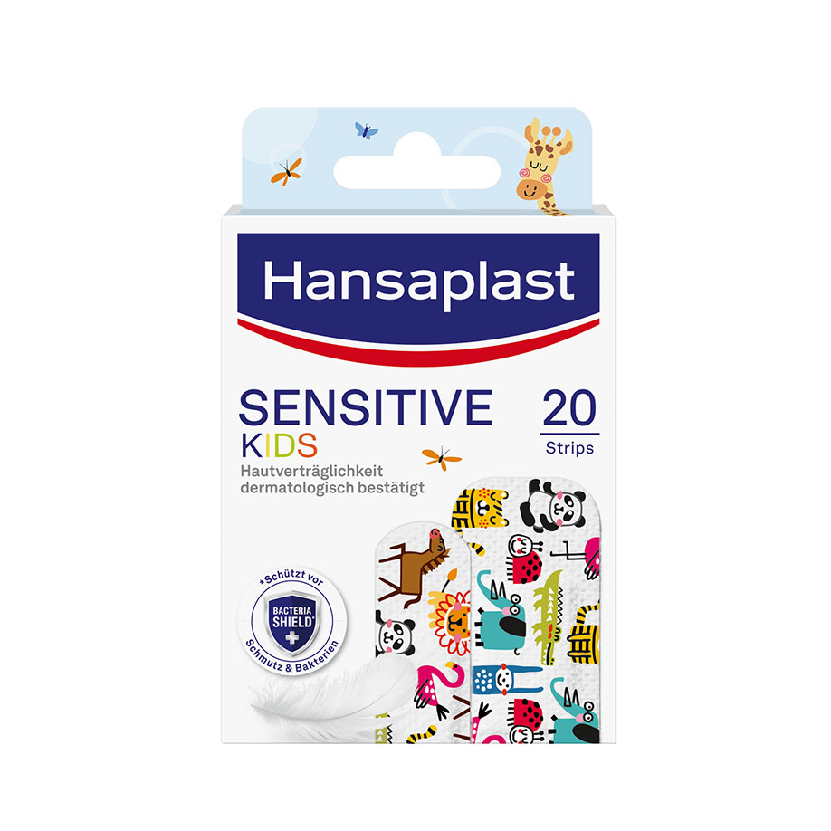Hansaplast Sensitive Kids Strips (20 Stck.) Kart. = 10 Pack