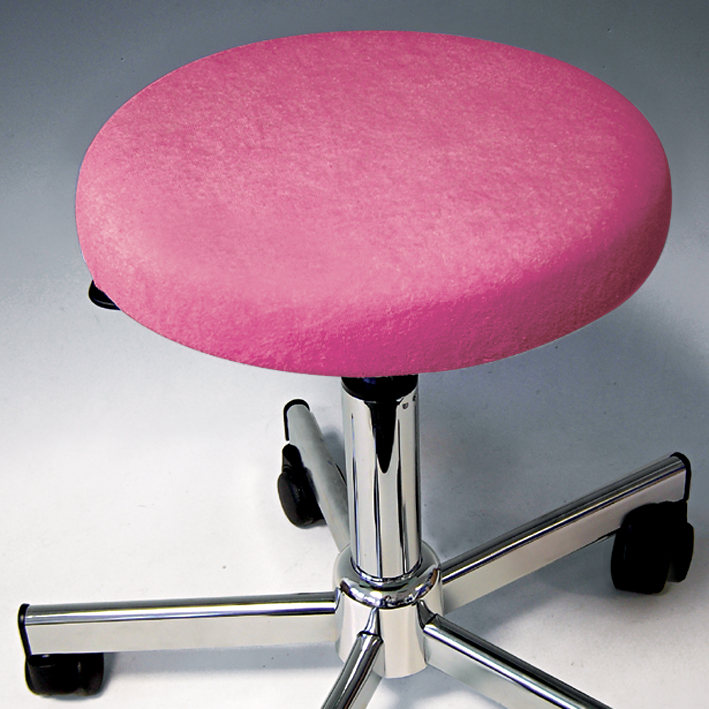 Hockerbezug Frottee pink für Hocker 40 bis 45 cm Ø