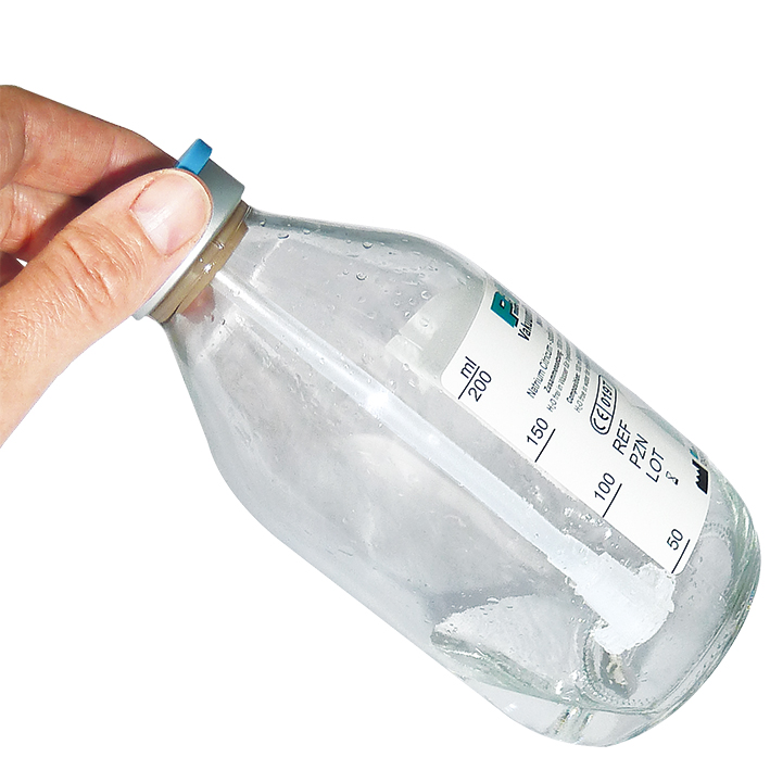 PPS Vakuumflasche micro perl 250 ml Glas -zur Zeit nicht lieferbar- mit 12 ml Natrium Citrat 3,13% (10 Fl.)