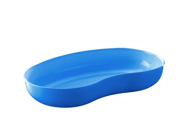 Nierenschale aus PP, blau transluzent, 260 x 137 x 40 mm