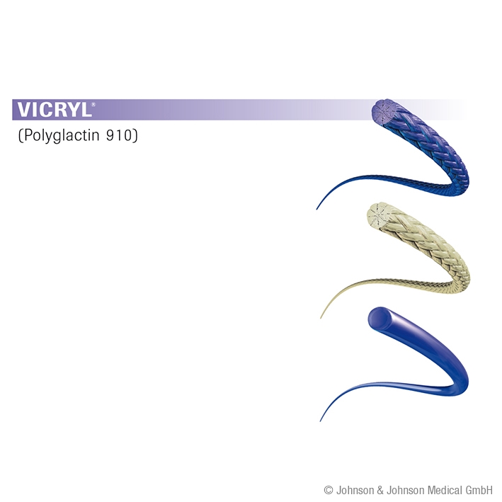 VICRYL GS9 7/0=0,5 violett geflochten, Nahtmaterial Fadenlänge 30 cm (12 Stck.)