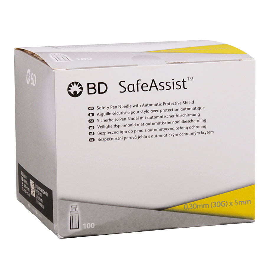 BD SafeAssist Sicherheits-Pen-Nadeln 0,30 x 5 mm (100 Stck.)