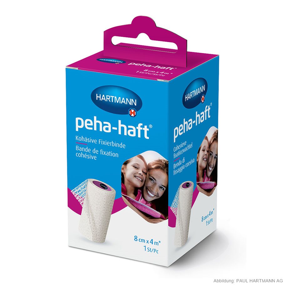 Peha-haft Fixierbinde 4 m x 8 cm, einzeln verpackt