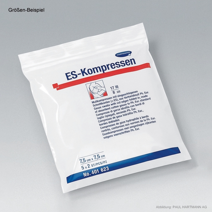 ES-Kompressen steril 8-fach 5 x 5 cm (5 x 2 Stck.)