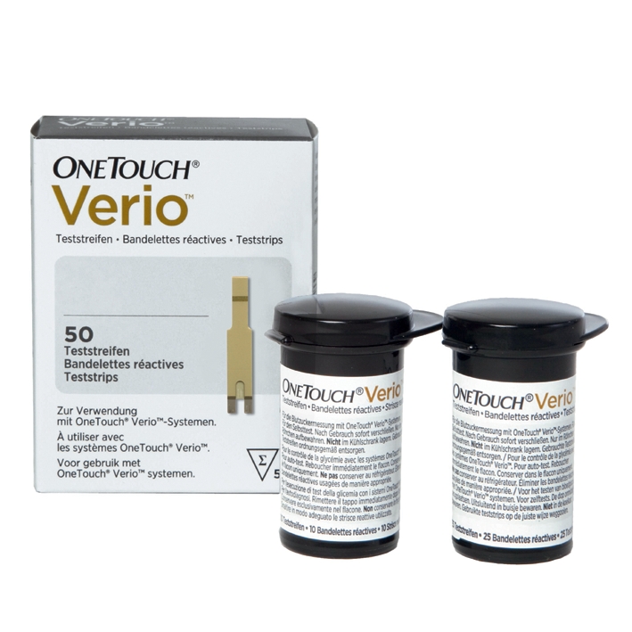 OneTouch Verio Sensor, Blutzuckerteststreifen (50 T.)