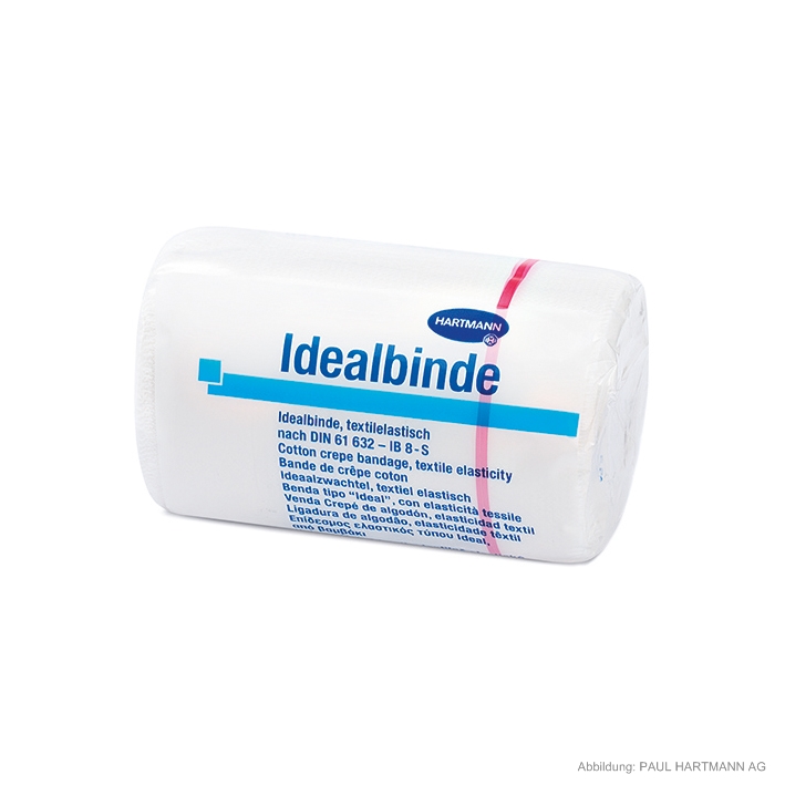 HARTMANN Idealbinde 5 m x 6 cm, mit Verbandklammern