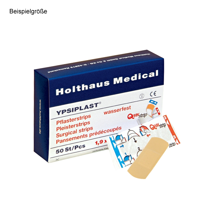 YPSIPLAST Pflasterstrips 1,9 x 7,2 cm wasserfest (50 Strips)