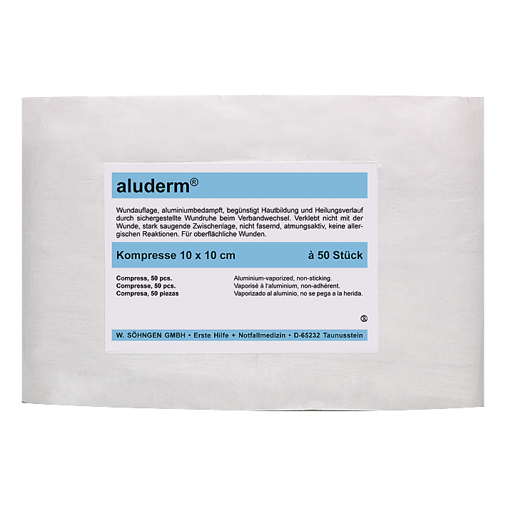 aluderm-Kompressen steril ca. 10 x 10 cm (50 Stck.)