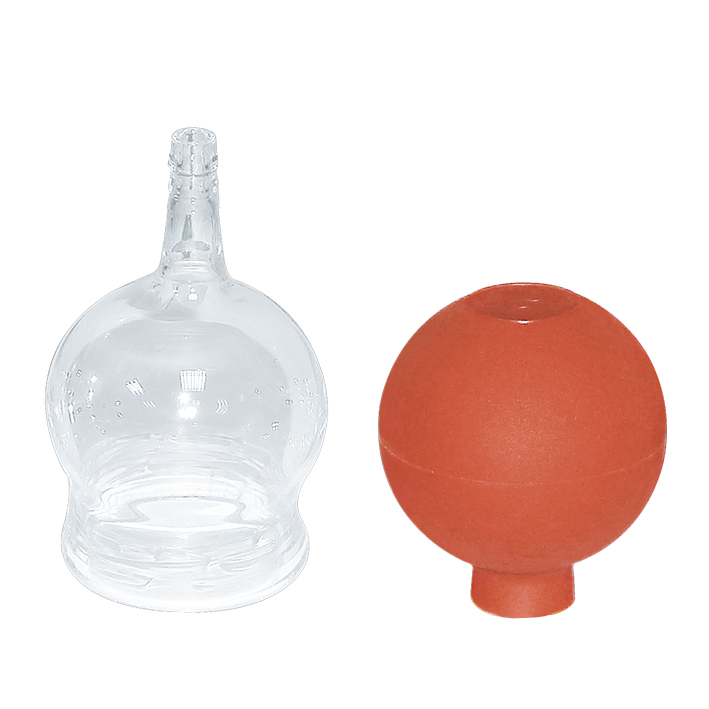 Schröpfkopf mit Olive und Ball, 4,4 cm Ø, mundgeblasen, CE