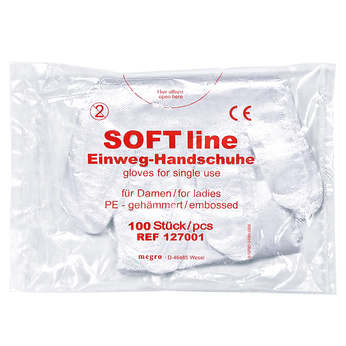 SOFT line PE-Handschuhe Damen Beutel (100 Stck.)