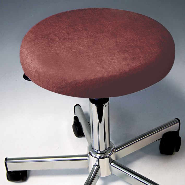 Hockerbezug Frottee nougat für Hocker 40 bis 45 cm Ø